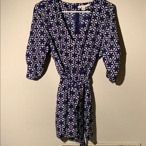 Floral Blue Jumpsuit